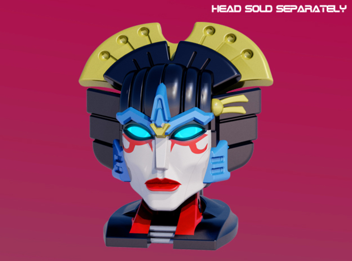 MP-Sized Windblade Neck 3d printed
