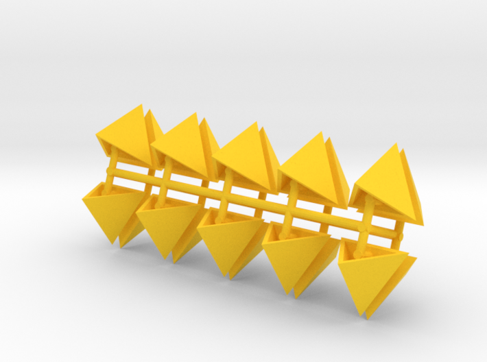Tetrahedron Capstones (x20) 3d printed 