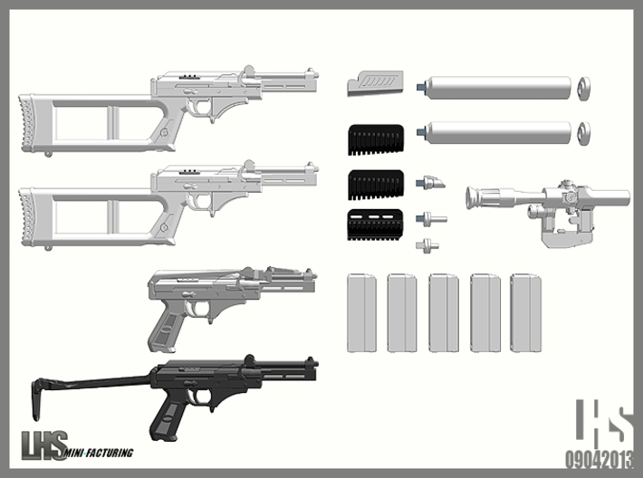 1/6 scale Russian VSK-94 9A91 set 2 3d printed