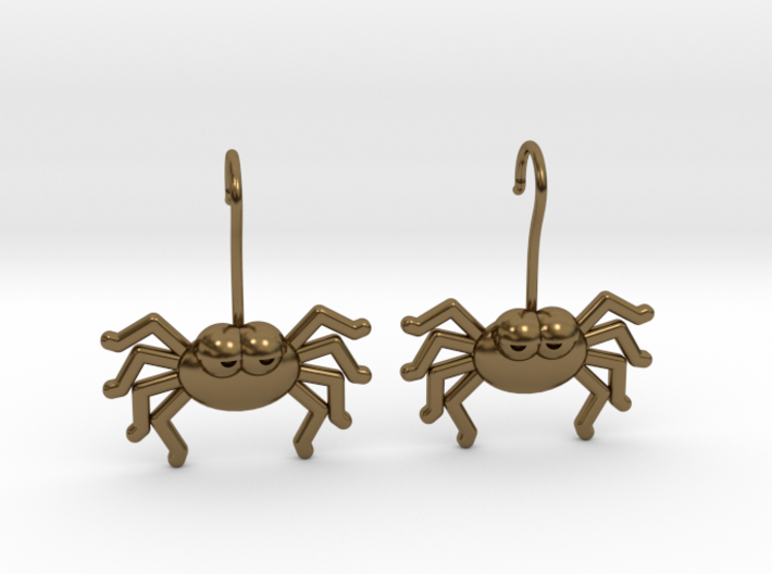 Cute Spider Earrings 3d printed