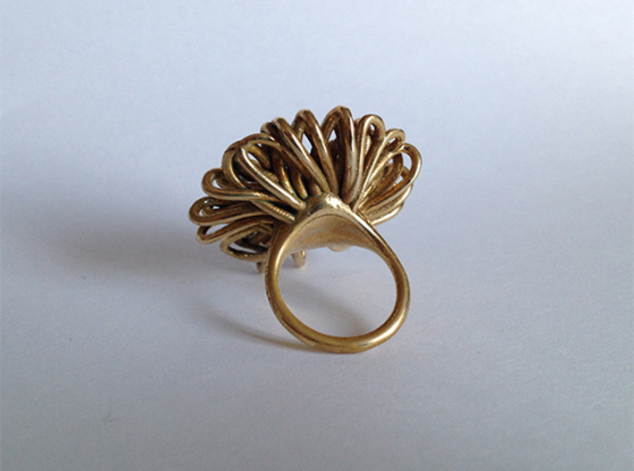 Ring 'Wiener Blume', Size 3 (Ø 14 mm) 3d printed 