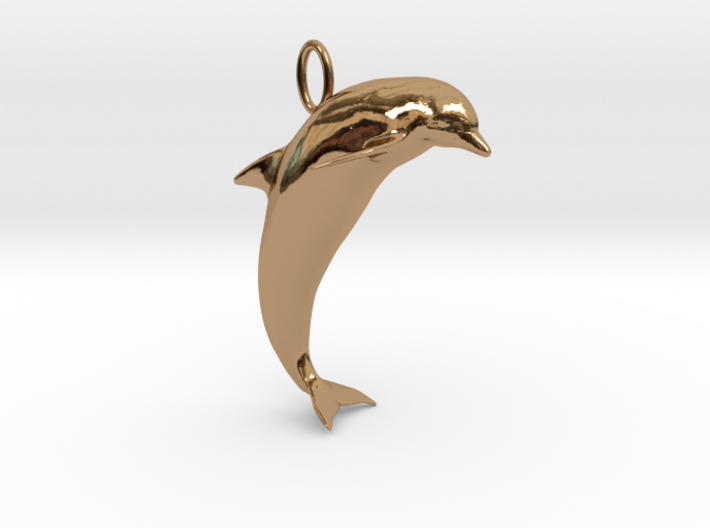 Dolphin Pendant 3d printed