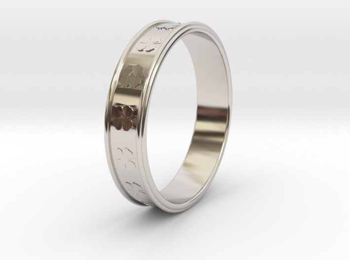Ø0.781 inch/Ø19.84 Mm Clover Ring 3d printed