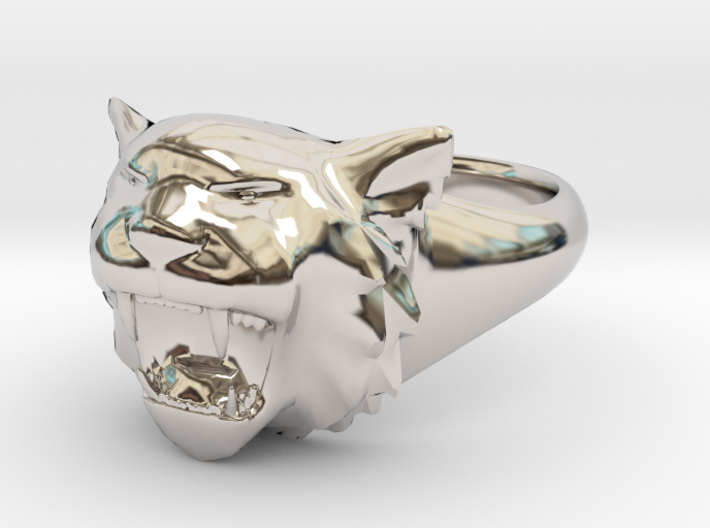 Awesome Tiger Ring Size 13 3d printed