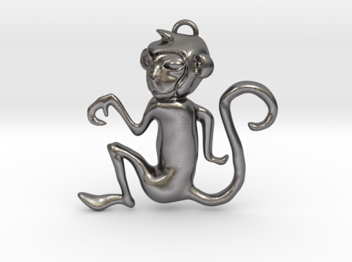 Monkey Eastern Zodiac Pendant 3d printed