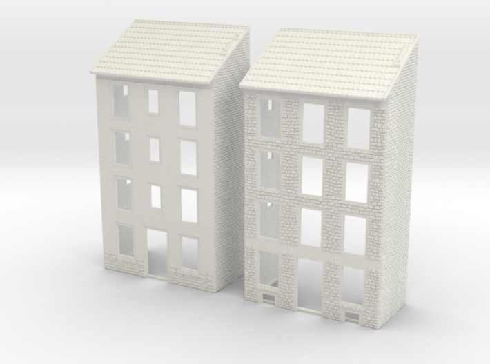 NVIM02 - City buildings 3d printed 