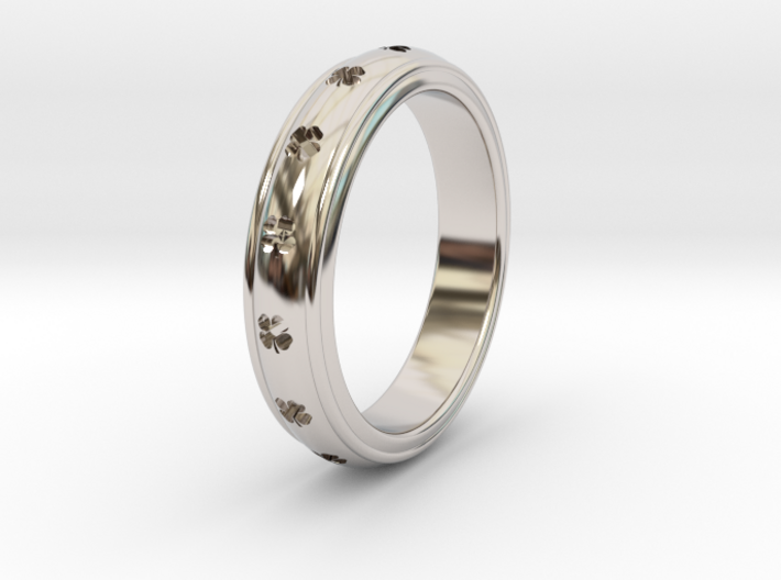 Ø0.788 inch/Ø20.02 Mm Clover Ring 3d printed