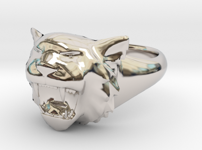 Awesome Tiger Ring Size11 3d printed