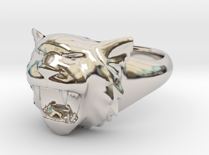 Awesome Tiger Ring Size 8 3d printed