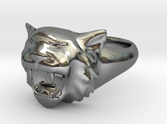 Awesome Tiger Ring Size 7 3d printed
