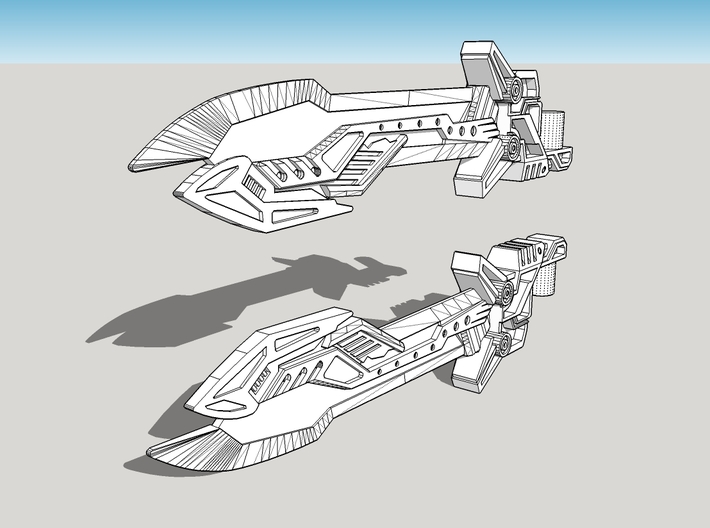 Voyager Evasion Mode Optimus Prime Sword 3d printed 