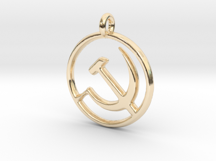 Hammer and Sickle USSR medallion 3d printed