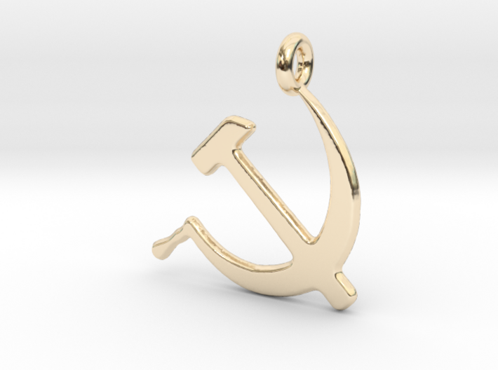 Hammer and Sickle USSR 3d printed