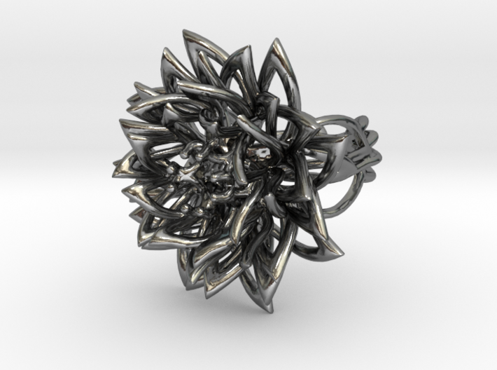 Ring the Chrysanthemum / size 6 US (16,5 mm) 3d printed 