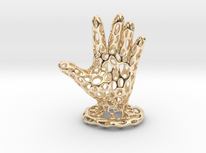 Voronoi Jewelry Hand 3d printed