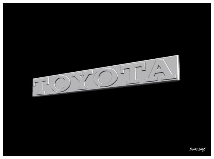 Simensays Hilux 4x4 Toyota Tailgate Badge 3d printed 