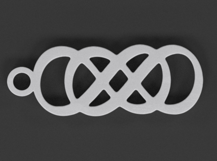 Double Infinity Pendant 3d printed 