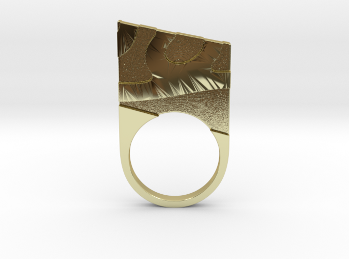 Solid geometry ring 3d printed