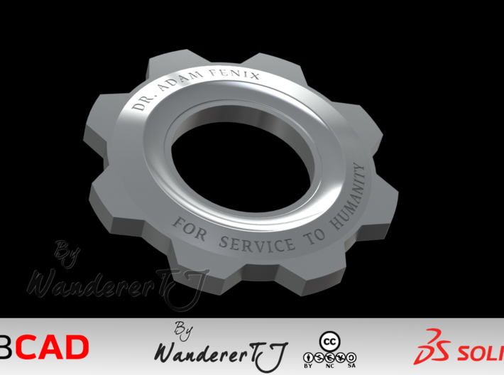 Gears Of War Cog Octus Service Medal 3d printed 