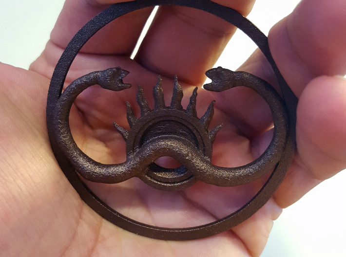 Thulsa Doom: Two serpents and the sun 3d printed