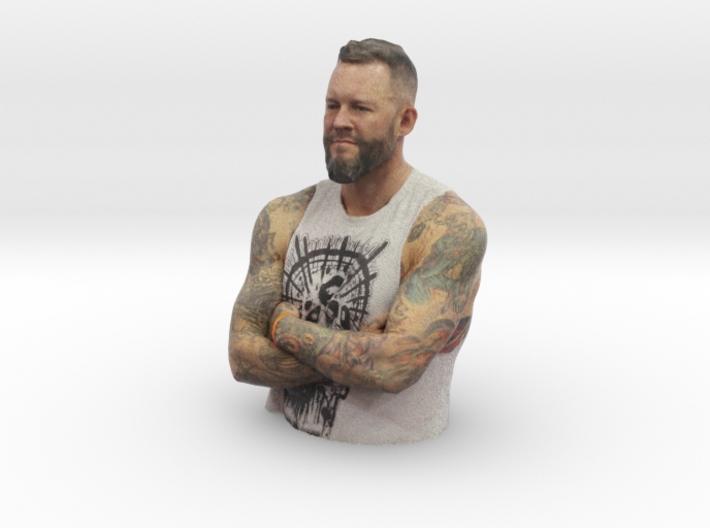 Mike Davenport - Heroes of Tattoo 150mm bust 3d printed