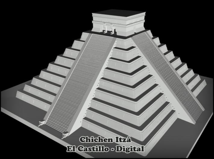 El Castillo - Chichen Itza 1-500 3d printed 