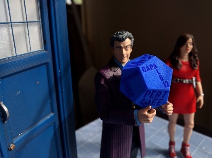 Dodecawhodron 3d printed doctor, clara, and tardis not included