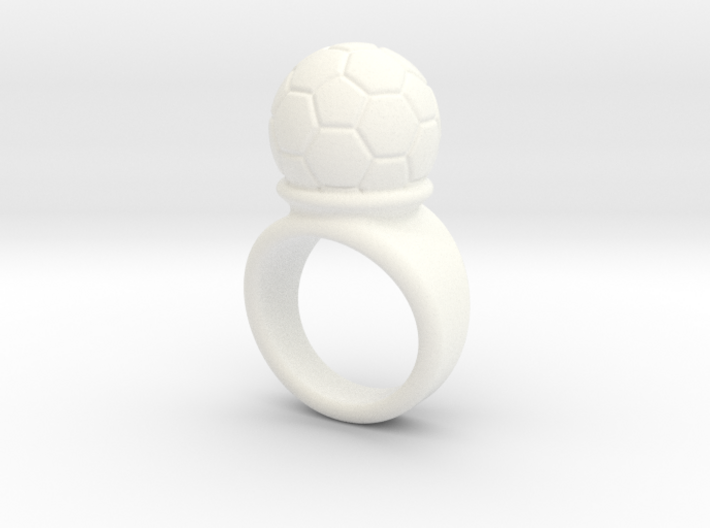 Soccer Ball Ring 23 - Italian Size 23 3d printed