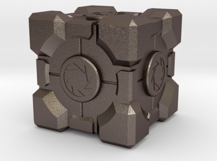 Weighted Portal Cube - Aperture 1&quot; (100% Accurate) 3d printed
