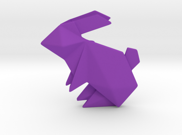 Origami Rabbit Pendant 3d printed 
