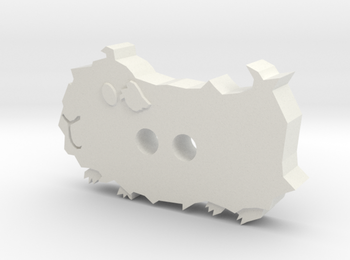Abyssinian Guinea Pig Button 3d printed