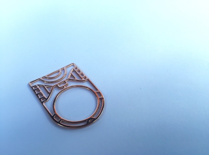Screaming Warrior One RING - 5 3/8 3d printed