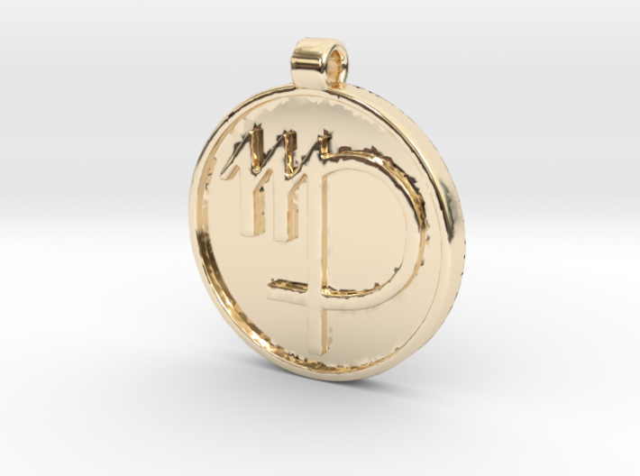 Zodiac KeyChain Medallion-VIRGO 3d printed
