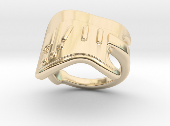 Electric Guitar Ring 16 - Italian Size 16 3d printed