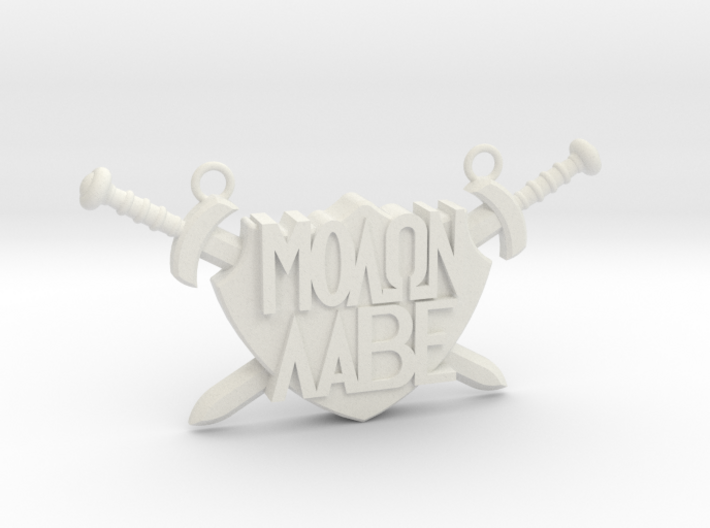 'Molon Labe' Pendant 3d printed