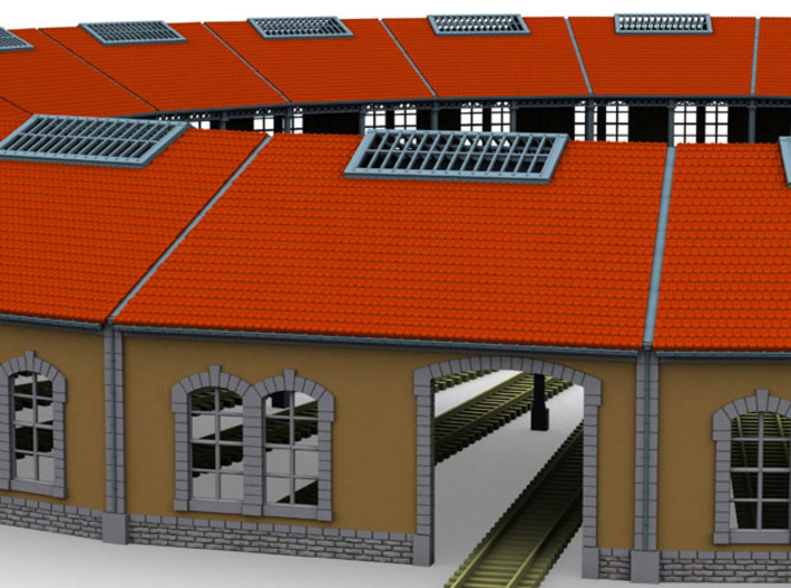 NRot12 - Railway roundhouse 3d printed 