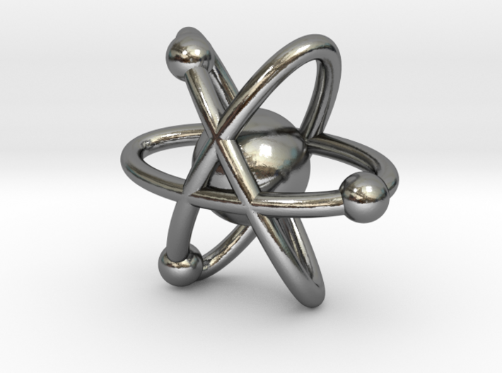 Atom Charm 3d printed