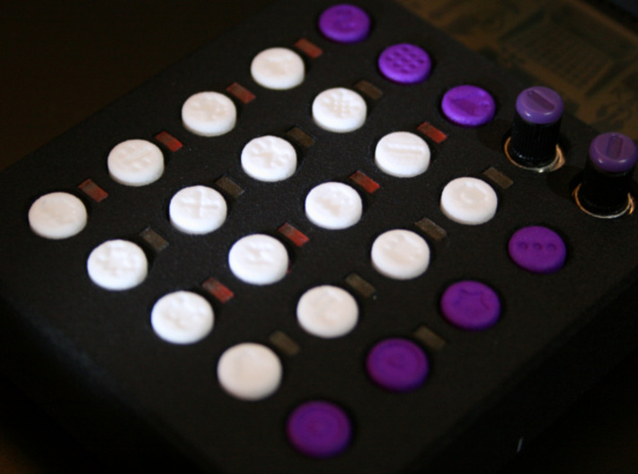 PO-20 control buttons 3d printed 