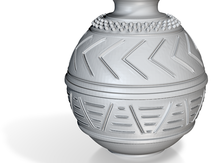 African pot themed bottle 3d printed