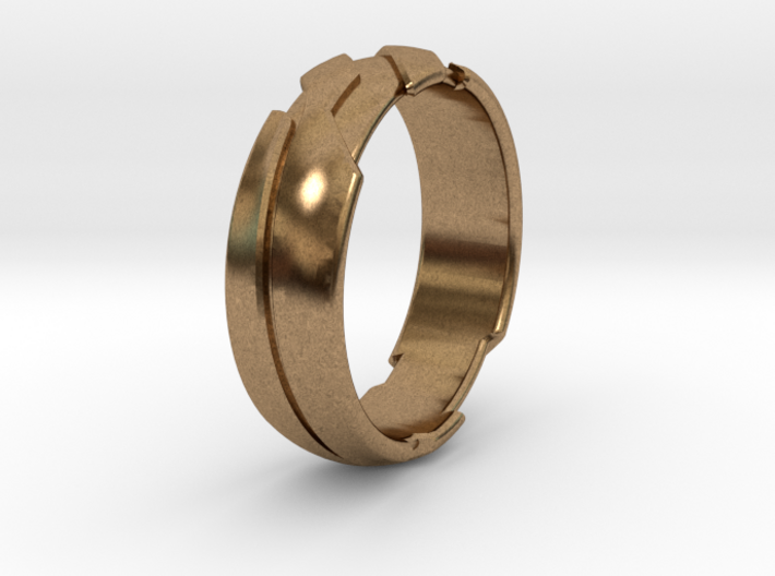 13 - G - US 3 3-8 Futuristic Ring 3d printed
