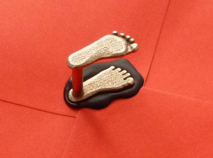 Footprint wax seal 3d printed Stomp your foot