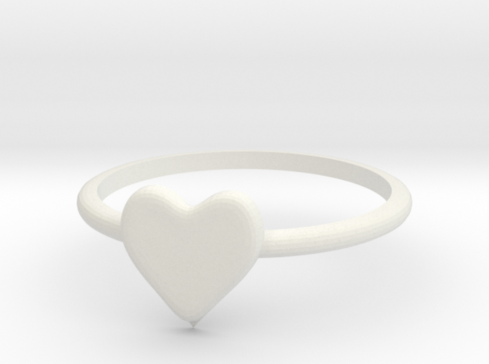 Heart-ring-solid-size-8 3d printed