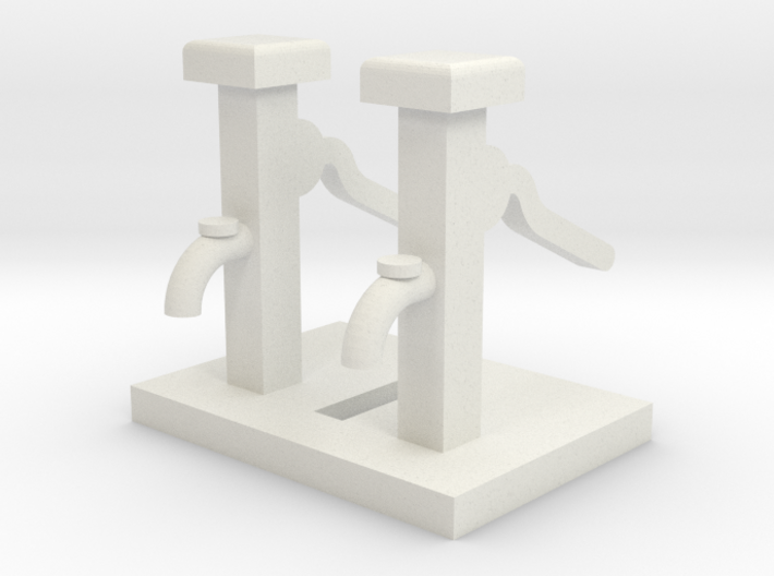 Hand Water Pump (Qty 2) - HO 87:1 Scale 3d printed