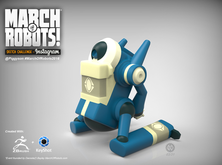 March 03 Robot 3d printed 