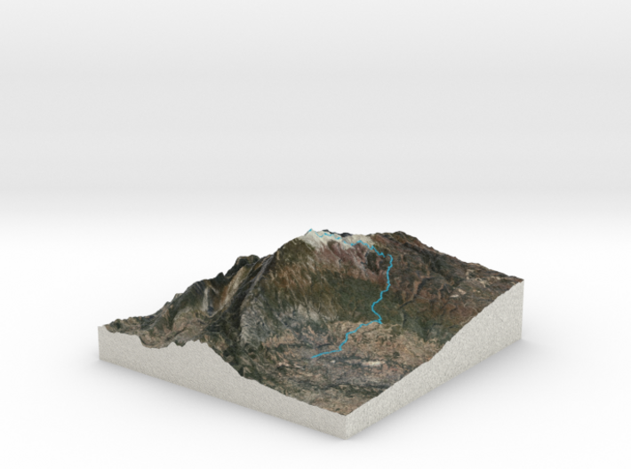 Mont Ventoux 3d Full Color 3d printed 