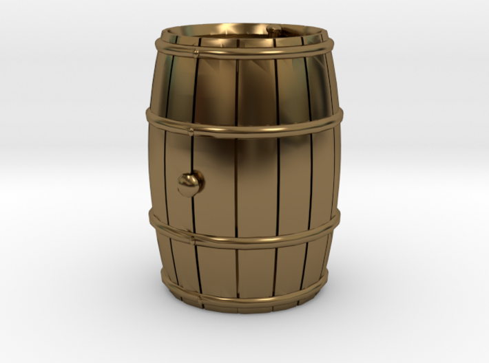 Wooden Barrel Wine Rundlet 3d printed