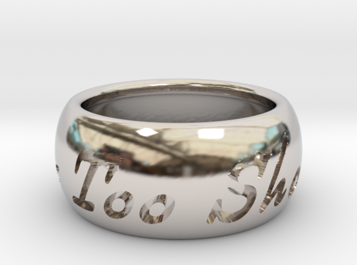 This Too Shall Pass ring size 6 3d printed