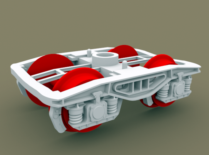 TT Scale Y25 Type Chassis 2pcs (EU) 3d printed Y25 Type Chassis (wheelsets not included)