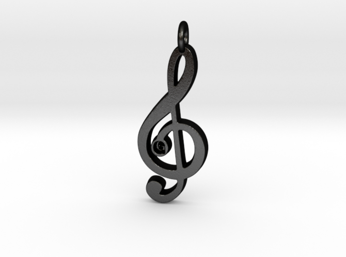 G Clef Pendant with «G» 3d printed