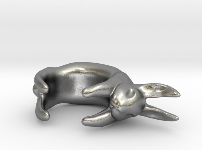 Bunny Ring 3d printed